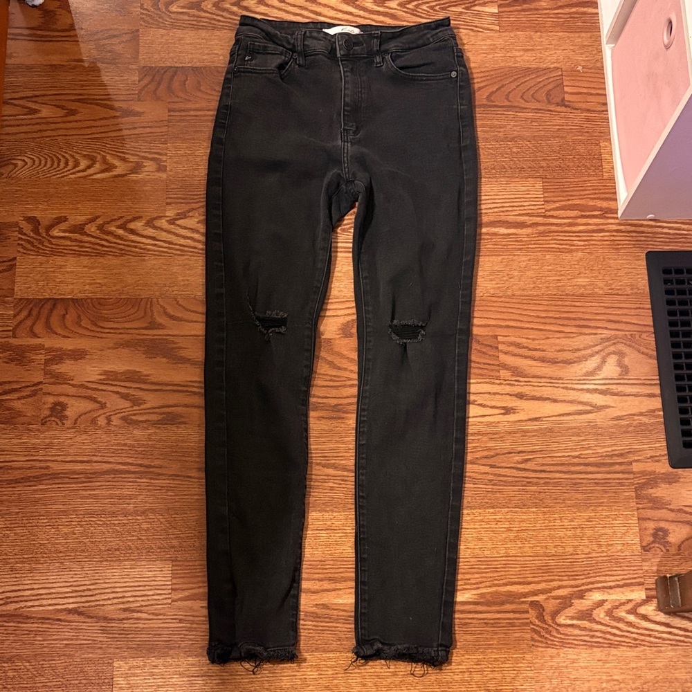 KanCan Black Distressed Skinny Jeans